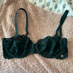 Emerald green Fenty bralette